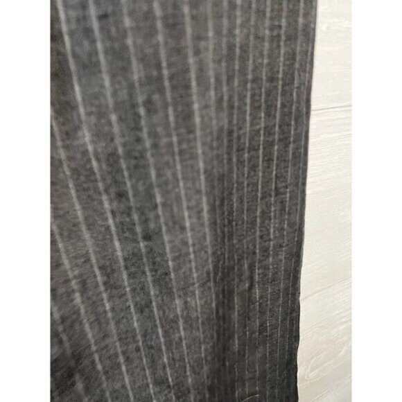 Calvin‎ Klein Womens Gray Zippered Pinstripe Pants Size 2 - Picture 3 of 4